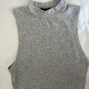 High Neck Grey Body Suit